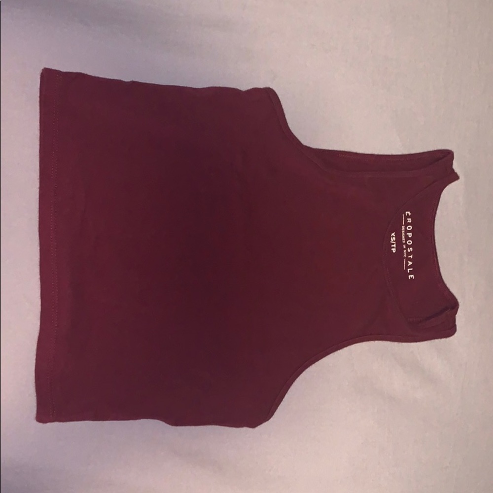 Red Crop top